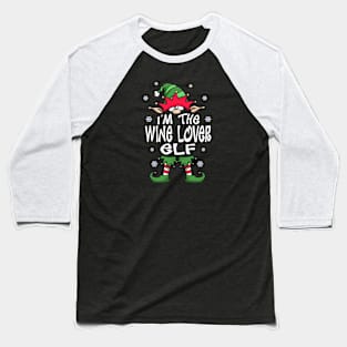 I’m The Wine Lover Elf, Funny Wine Lover Christmas Gift Baseball T-Shirt